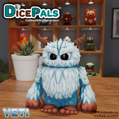 Yeti Dice Pal - Series 1 - 3D print files