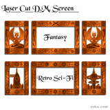 Laser Cut DM Screen - Fantasy & Sci-Fi (SVG Files)