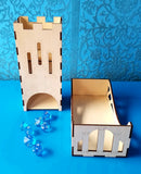 Laser cut Dice Tower with tray (vector file) digital download