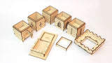 modular castle dice tower components