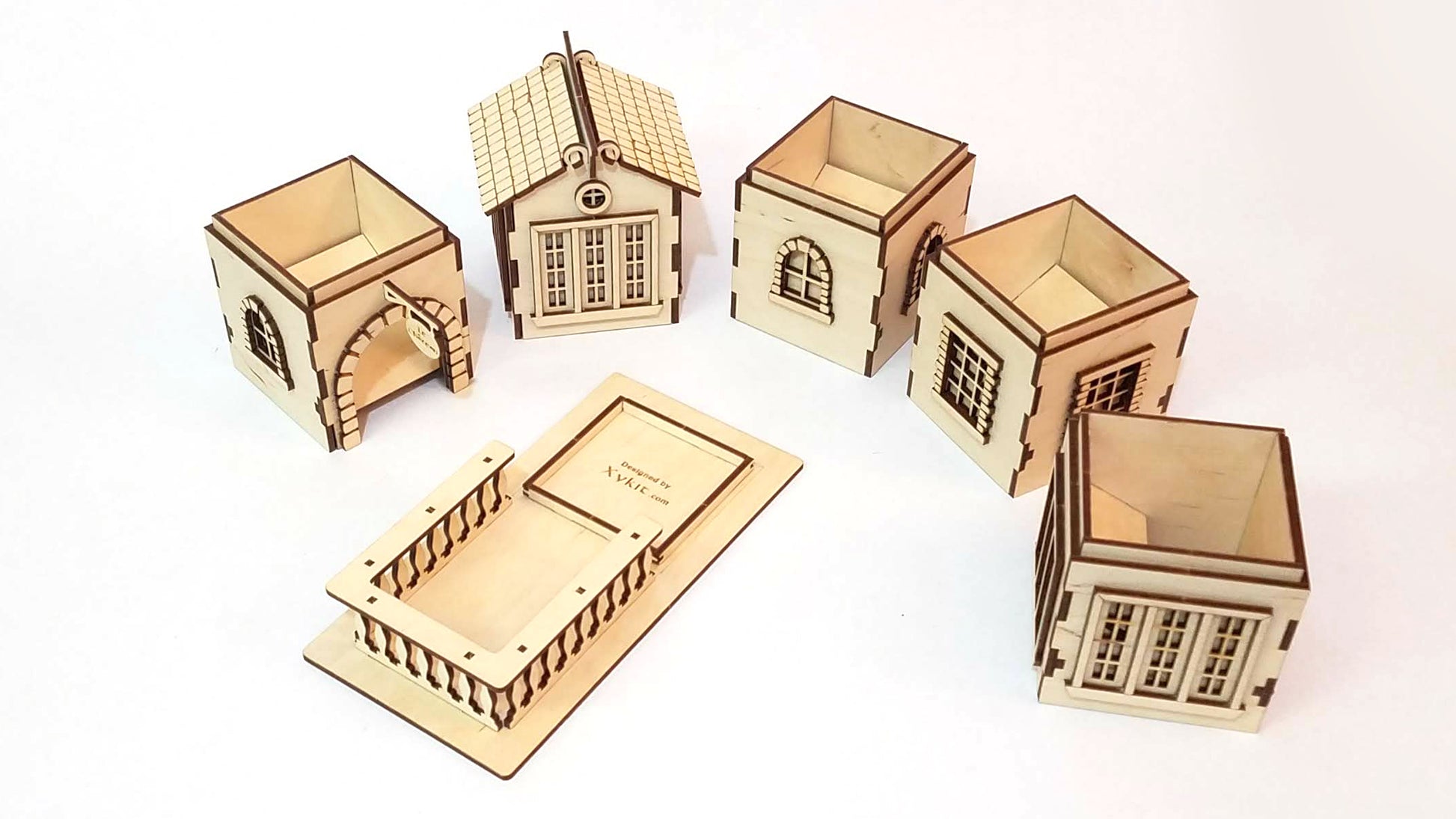 french provincial dice tower design laser files