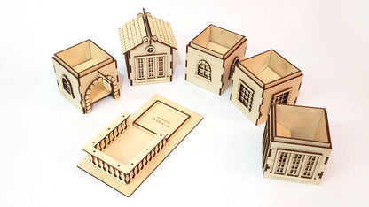 french provincial dice tower design laser files