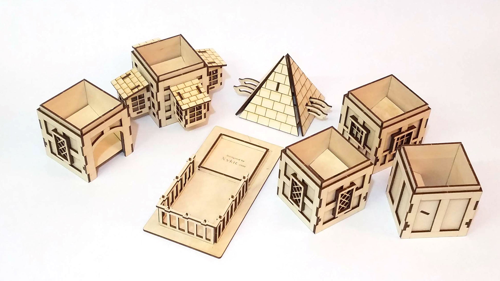 Tudor dice tower components 