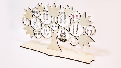 Laser Cut - Earring Holder Tree Large - (Digital Download)