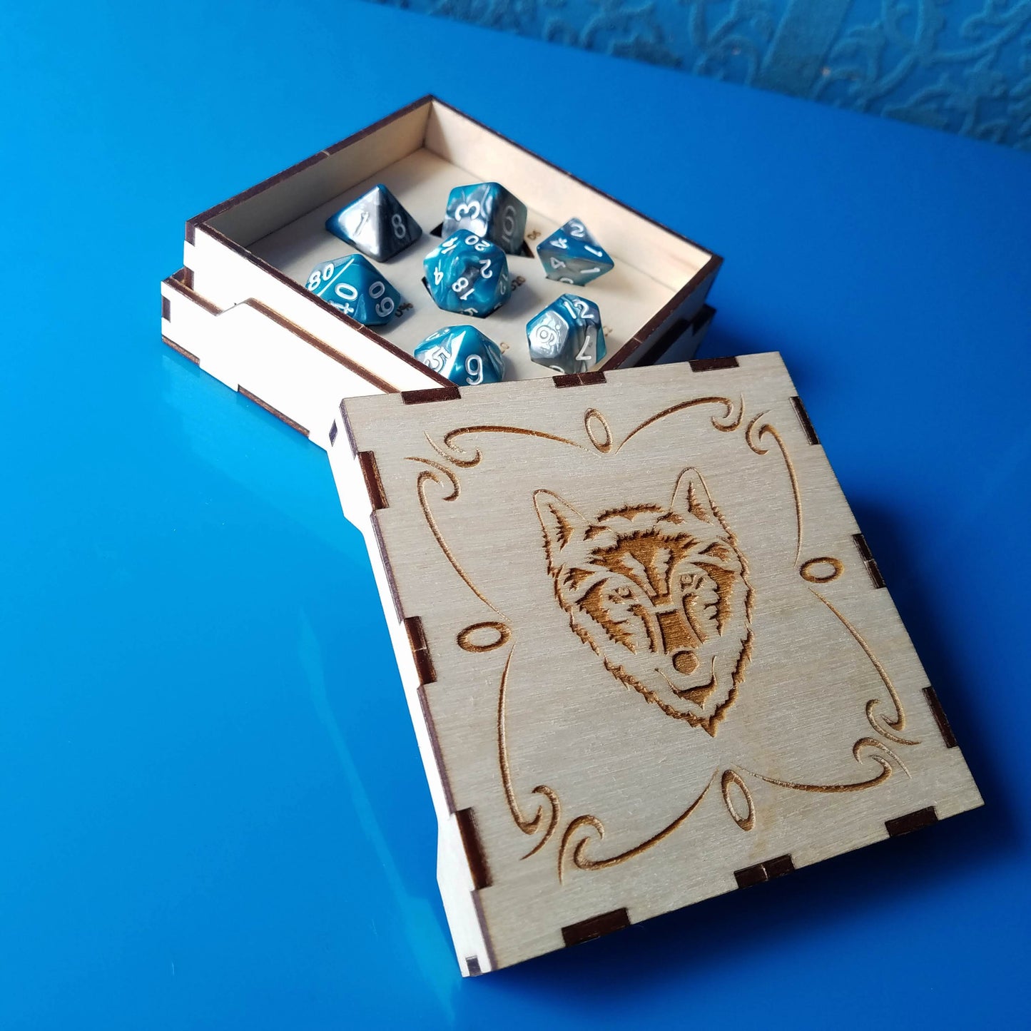 RPG Dice Box - With Borders and Symbols for Engraving - Vector Files (Digital Download)