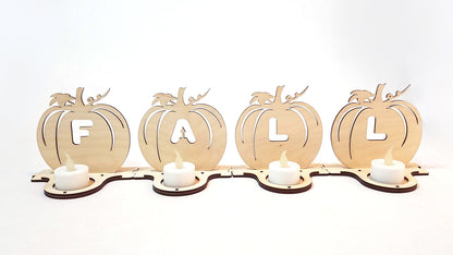 Laser Cut - Fall Spelling Pumpkin Luminary Designs - (Digital Download)