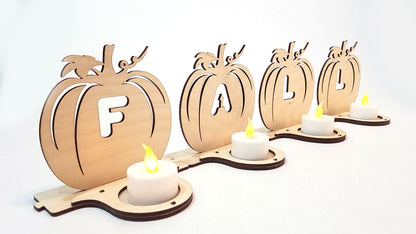 Laser Cut - Fall Spelling Pumpkin Luminary Designs - (Digital Download)