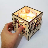 Laser Cut - Eagle's Nest - Large Candle Luminary (Digital Download)