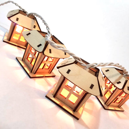 String Light Lantern - Mission Style - Christmas Luminaries - (Digital Download)