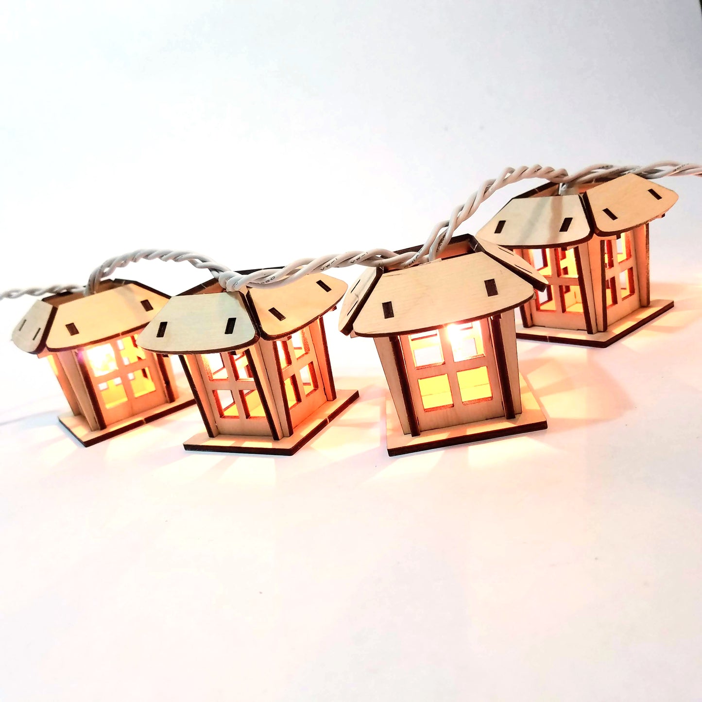 String Light Lantern - Mission Style - Christmas Luminaries - (Digital Download)