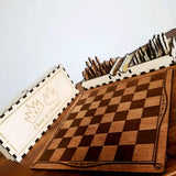 Classic Chess and Checkers set with Box - DIY Project (Digital Download)