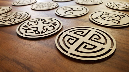 12 Celtic Coasters Designs (digital download)