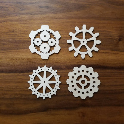 Steampunk Gear Coasters - 12 Designs (digital download)