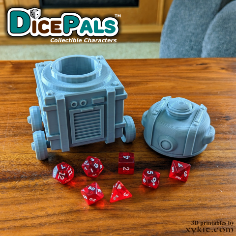 5C-00T Robot Dice Pal - Series 1 - 3D print files