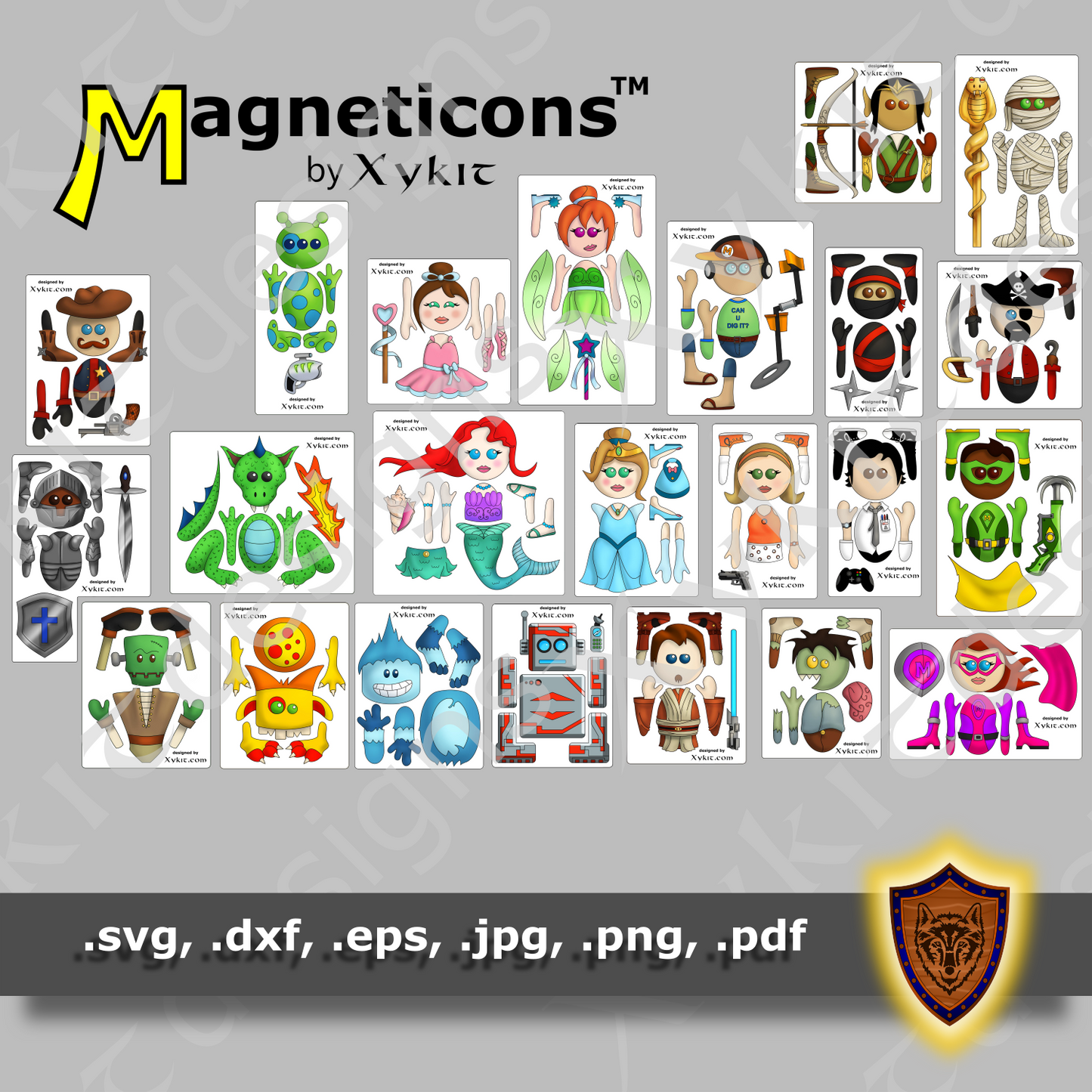 The Whole Pack - Magneticon Character Pack - Digital Download