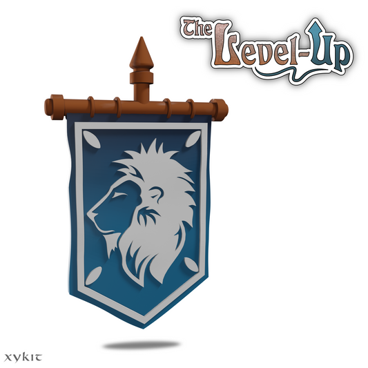 Lion Banner Side View Wall Art - 3D print files