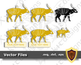 Bongo Antelope - Animal Ornament - Magnet - Key Chain - (SVG, DXF, EPS) Digital Download