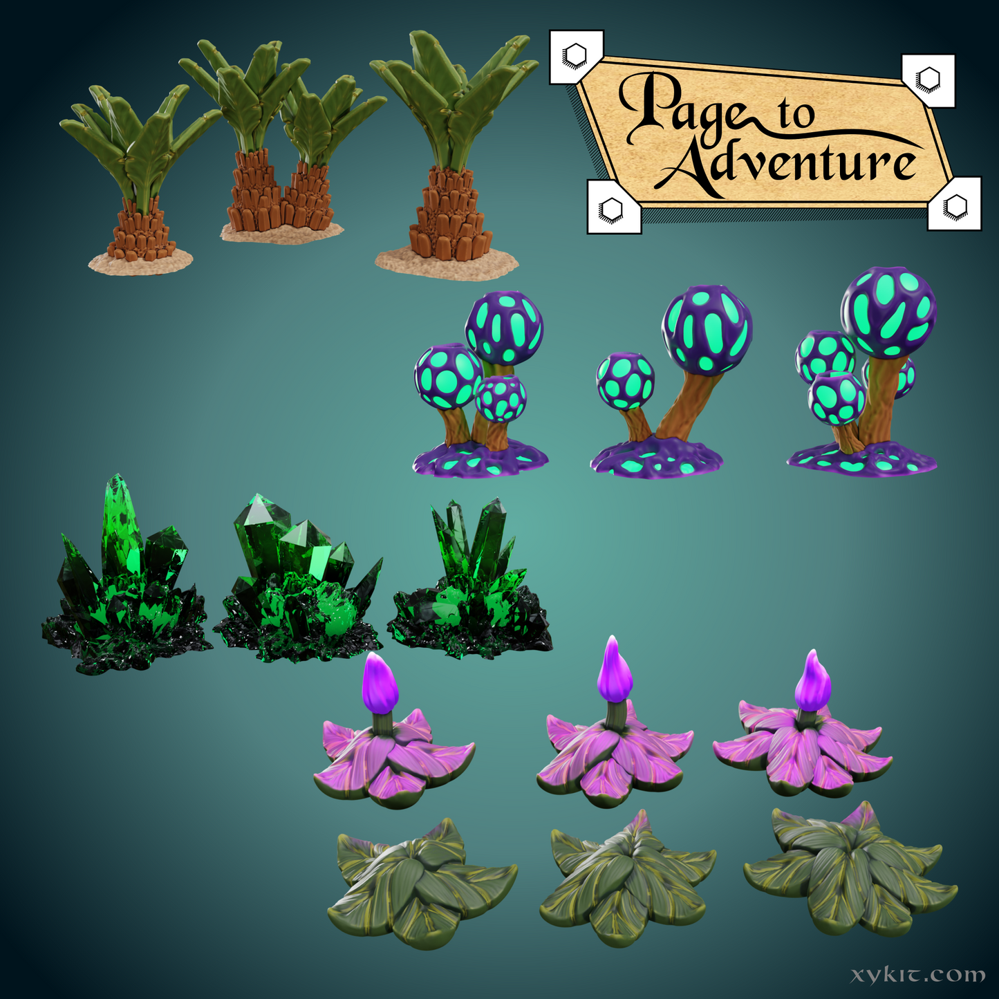 Page to Adventure - Backer Bonus Bundle - 3D print files