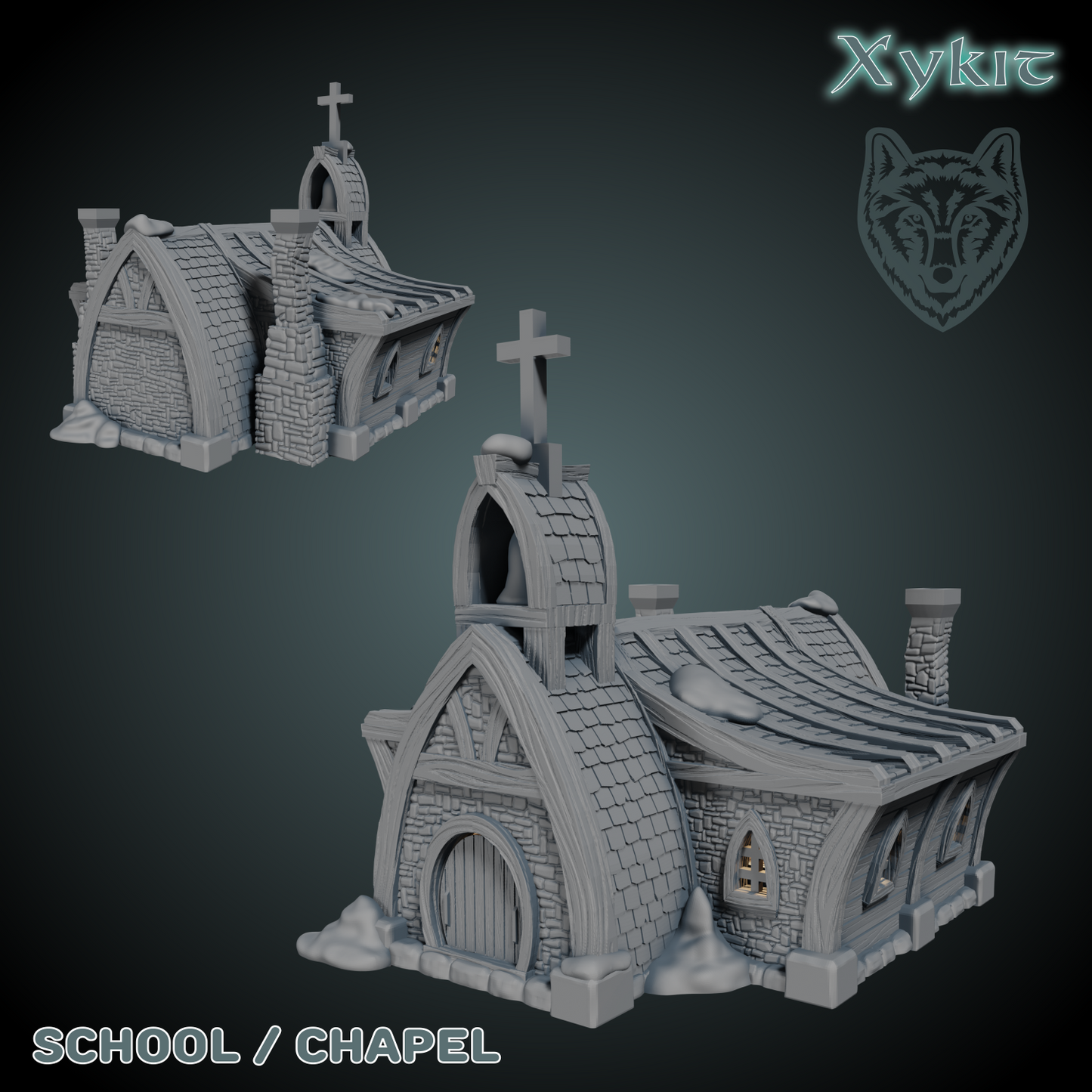 Meeting Hall / Chapel / School Building - Blizzard Bluffs - 3D print files