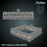 City Walls and Gate - Blizzard Bluffs - 3D print files