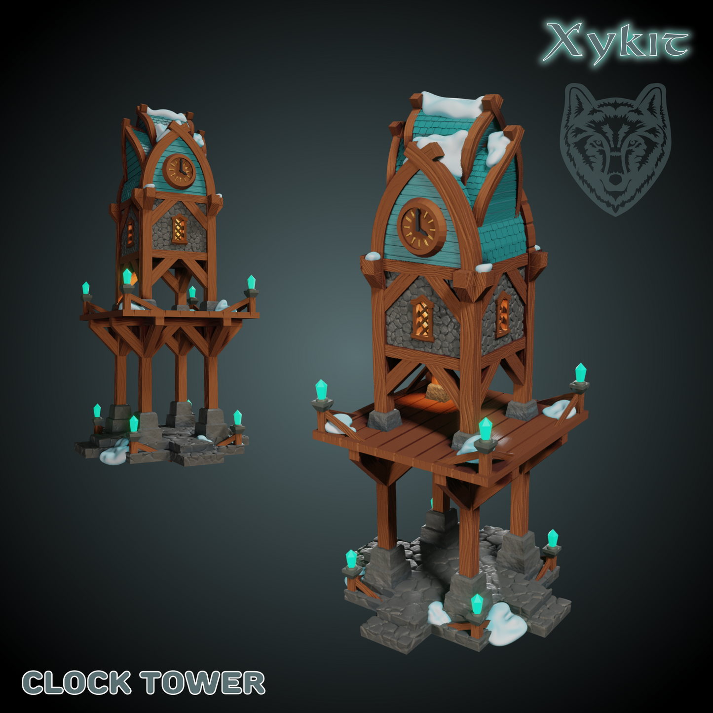 Clock Tower - Blizzard Bluffs - 3D print files