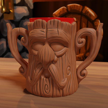 Riddleroot Forest Mugs - Party Cup Holder - 3D print files