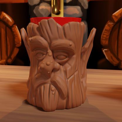 Riddleroot Forest Mugs - Party Cup Holder - 3D print files