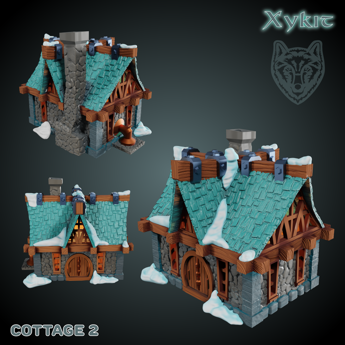 3d printing file stl cottage