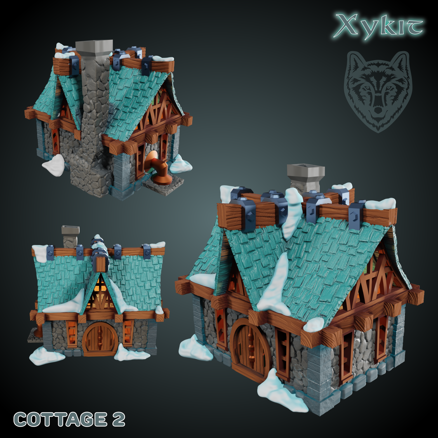3d printing file stl cottage
