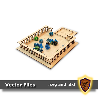 large dice tower tray