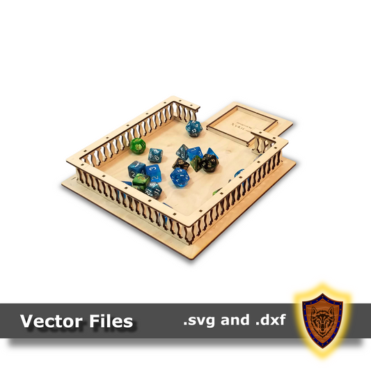 large dice tower tray