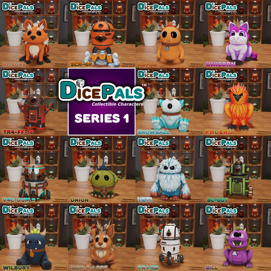 Dice Pals Series 1 - 15 piece Bundle - 3D print files