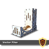 standard laser cut dice tower vector files