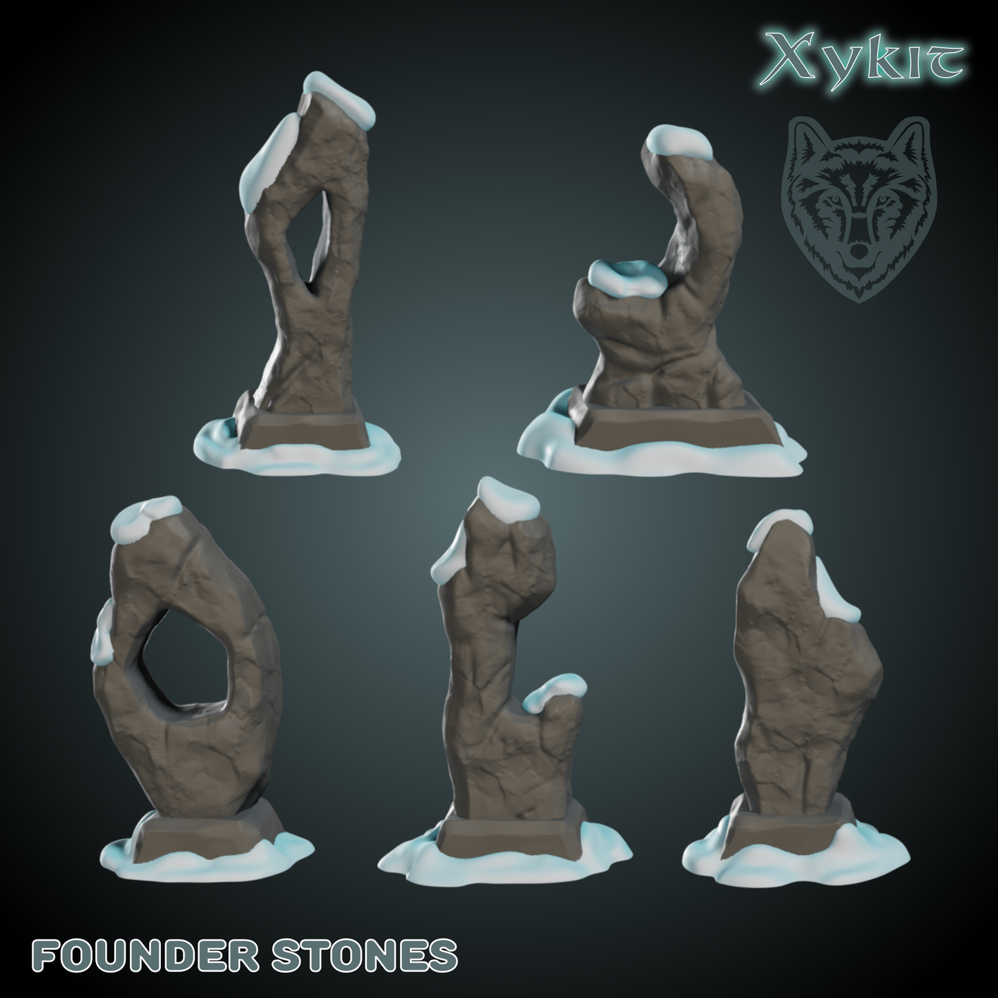 Founder Stone Scatter Terrain - 3D print files