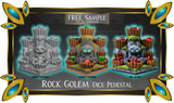 FREE PoSII - Rock Golem Dice Pedestal Sample Download - 3D print files