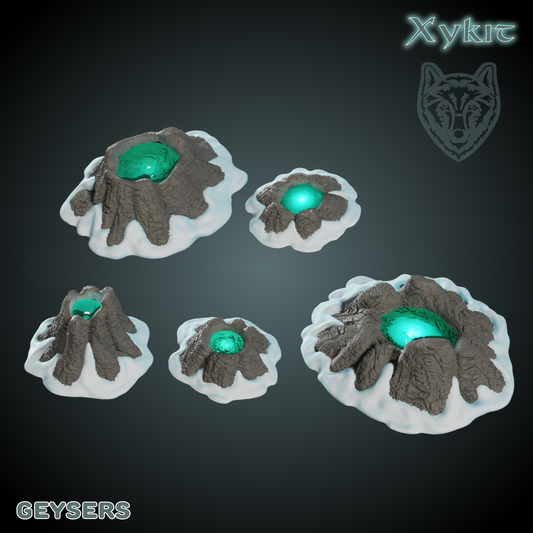 Geysers Scatter Terrain - 3D print files