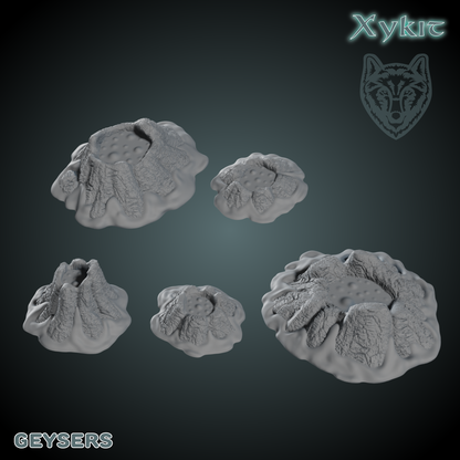 Geysers Scatter Terrain - 3D print files