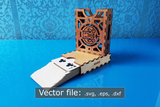 Laser Cut - Halfing Deck Box - Sleeved and Un-sleeved - Vector Files (Digital Download)