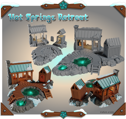 Blizzard Bluffs - 3D printable village buildings and terrain - digital files