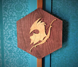 Elven Helmet Wooden Fantasy Wall Art - (vector files) - digital download