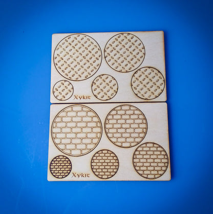 Laser Cut - Miniature Bases 25mm, 32mm, 40mm, 50mm, and 60mm (Digital Download)