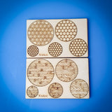 Laser Cut - Miniature Bases 25mm, 32mm, 40mm, 50mm, and 60mm (Digital Download)