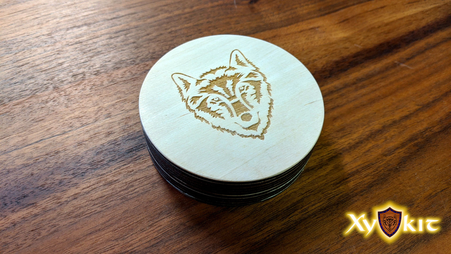 Circle Dice Box with hand-drawn engravings - Vector Files (Digital Download)