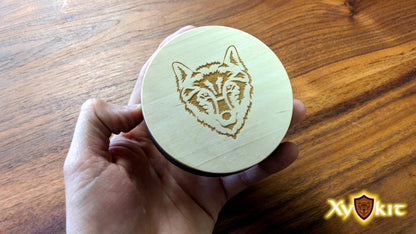 Circle Dice Box with hand-drawn engravings - Vector Files (Digital Download)