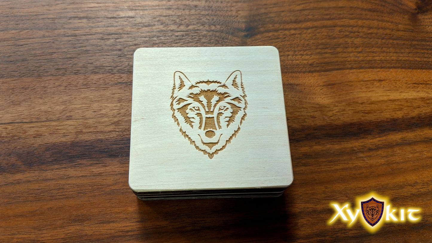Square Dice Box with hand-drawn engravings - Vector Files (Digital Download)