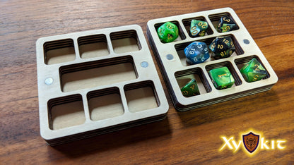 Square Dice Box with hand-drawn engravings - Vector Files (Digital Download)