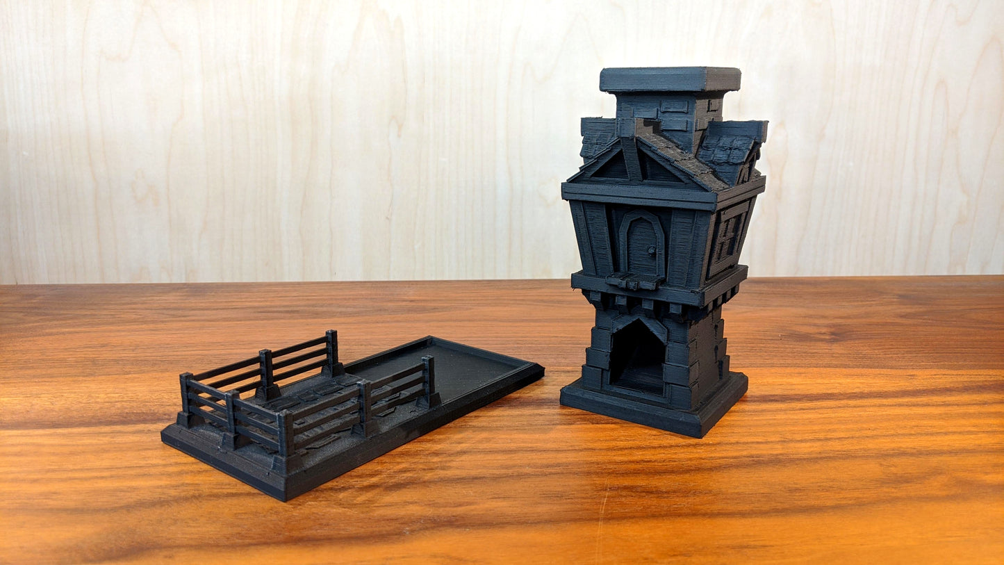 3D Fantasy Tavern Dice Tower - (.stl file)