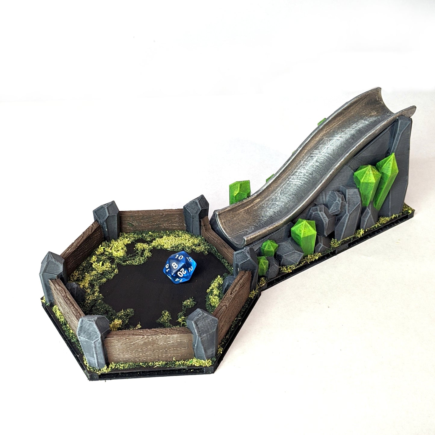 Crystal Rock Dice Slide and Tray - 3D print files
