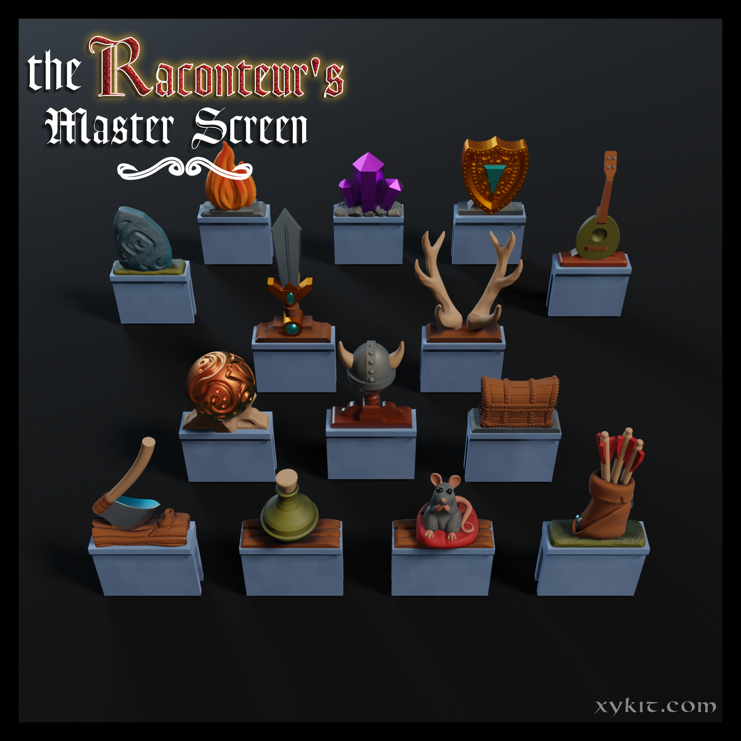 DM Screen Initiative Trackers - 3D print files