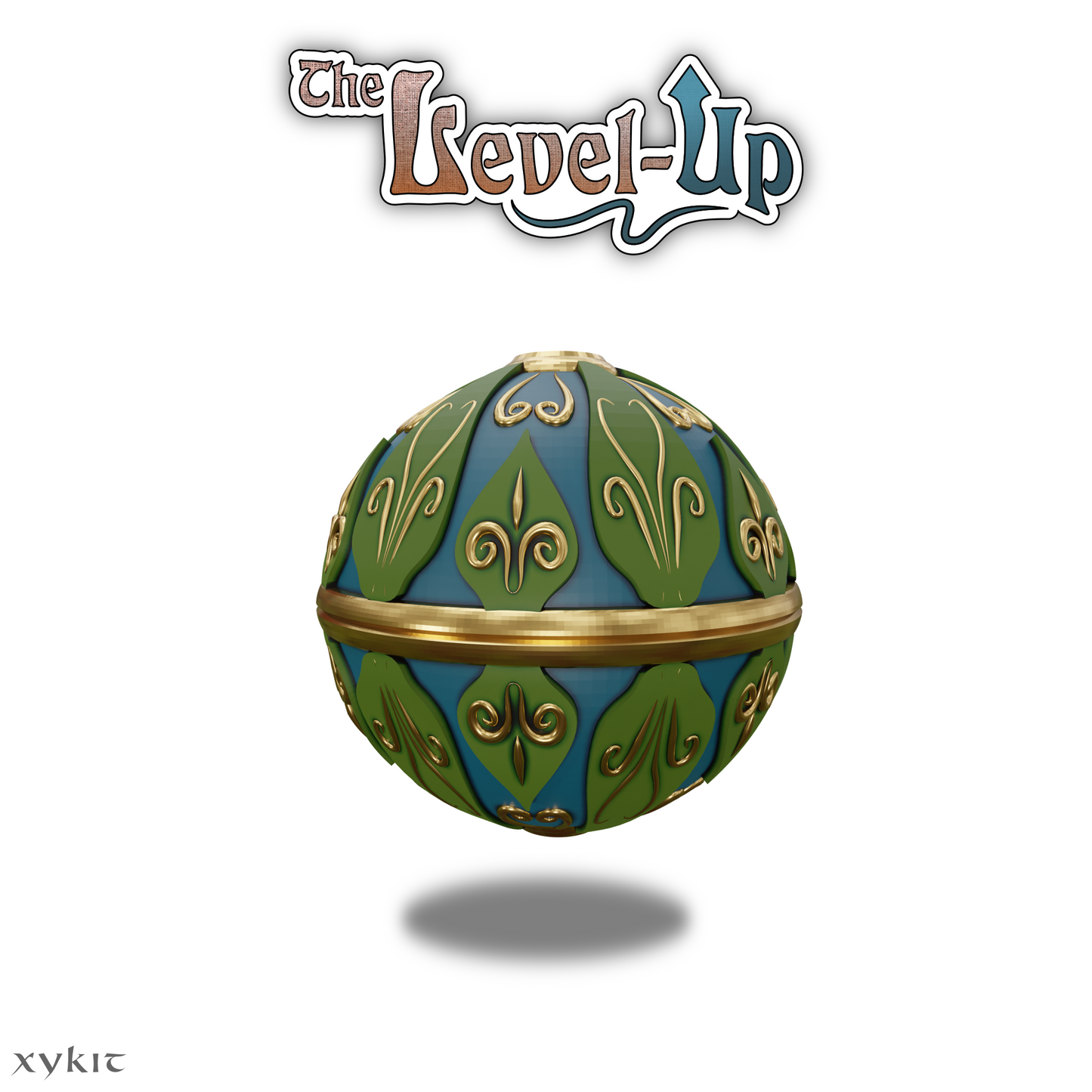 Leaves and Filigree Dice Orb - 3D print files